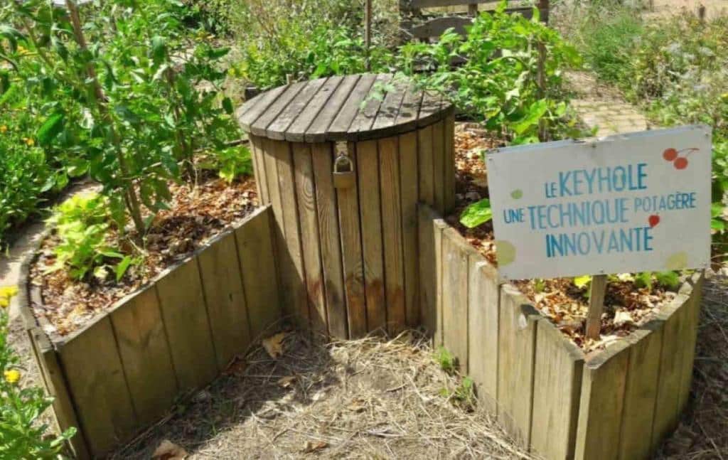 Jardin en trou de serrure - keyhole garden : définition et principe