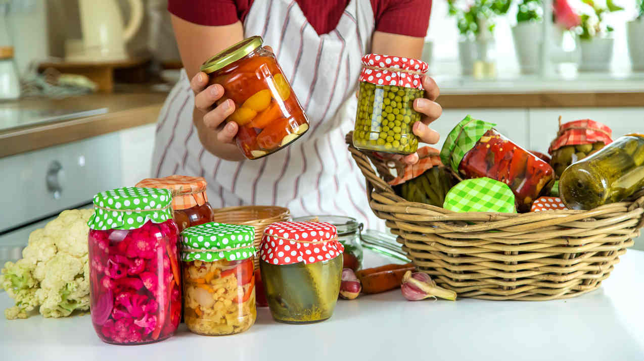 préparation de conserves de légumes sans risque