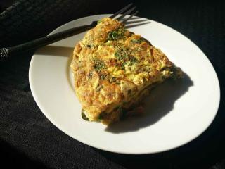 Omelette au sel d'ail des ours