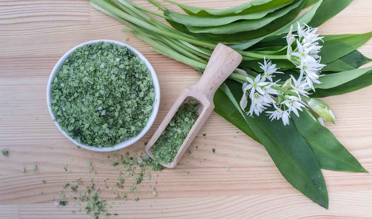 Recette du sel aromatisé à l'ail des ours