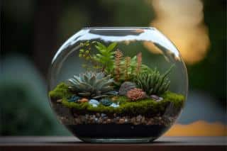 terrarium plantes succulentes