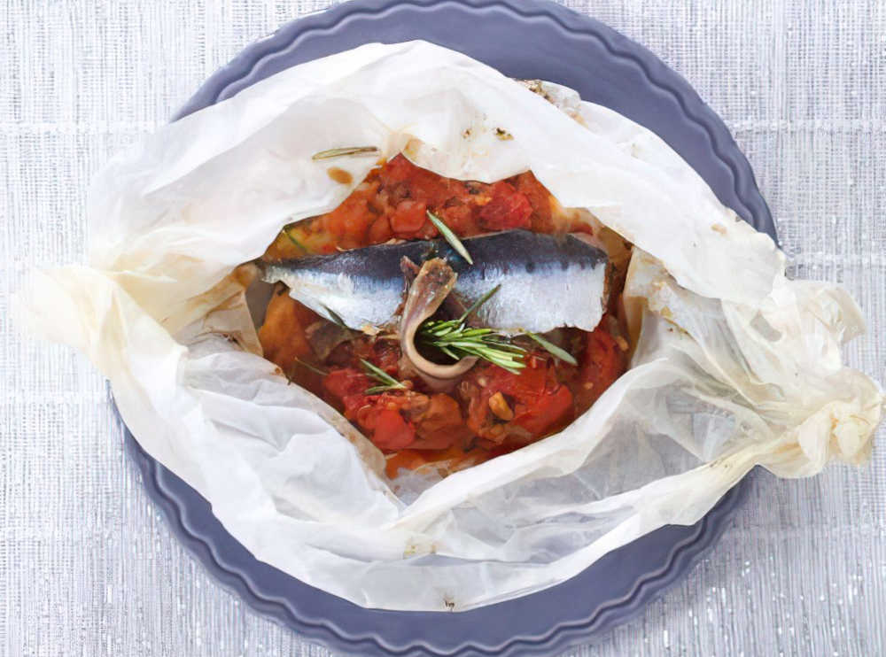 Papillotes de sardines à la provençale