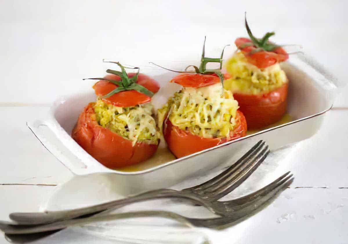 tomate farcie avec du riz