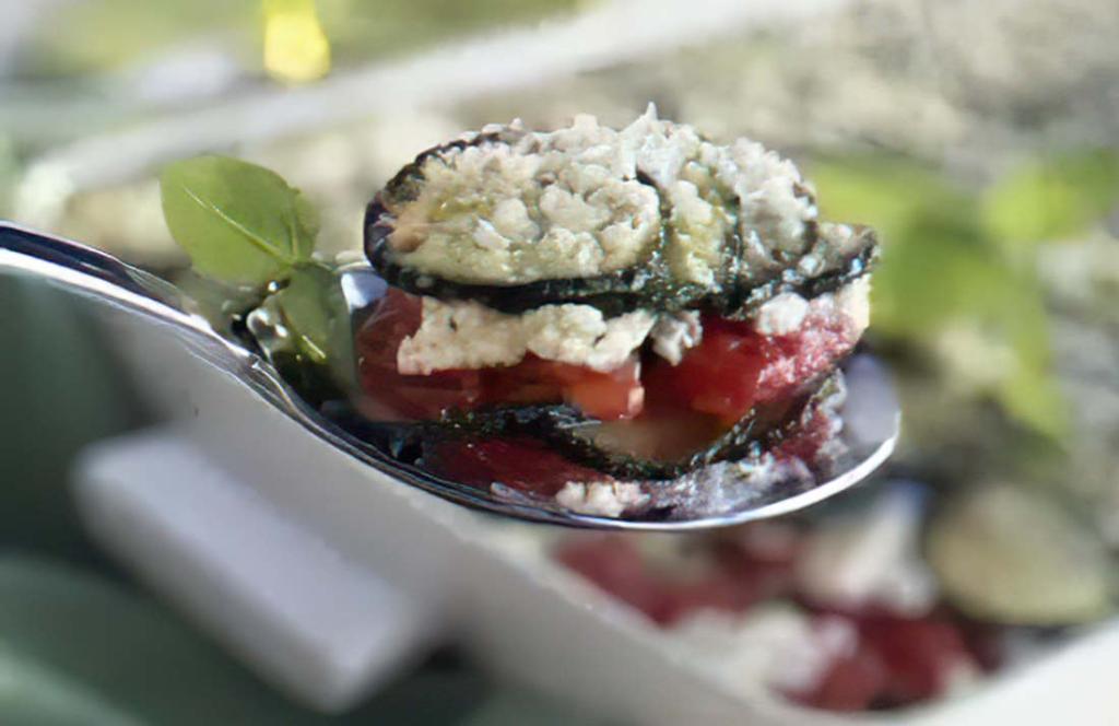 Recette du millefeuille de courgettes et tomates confites