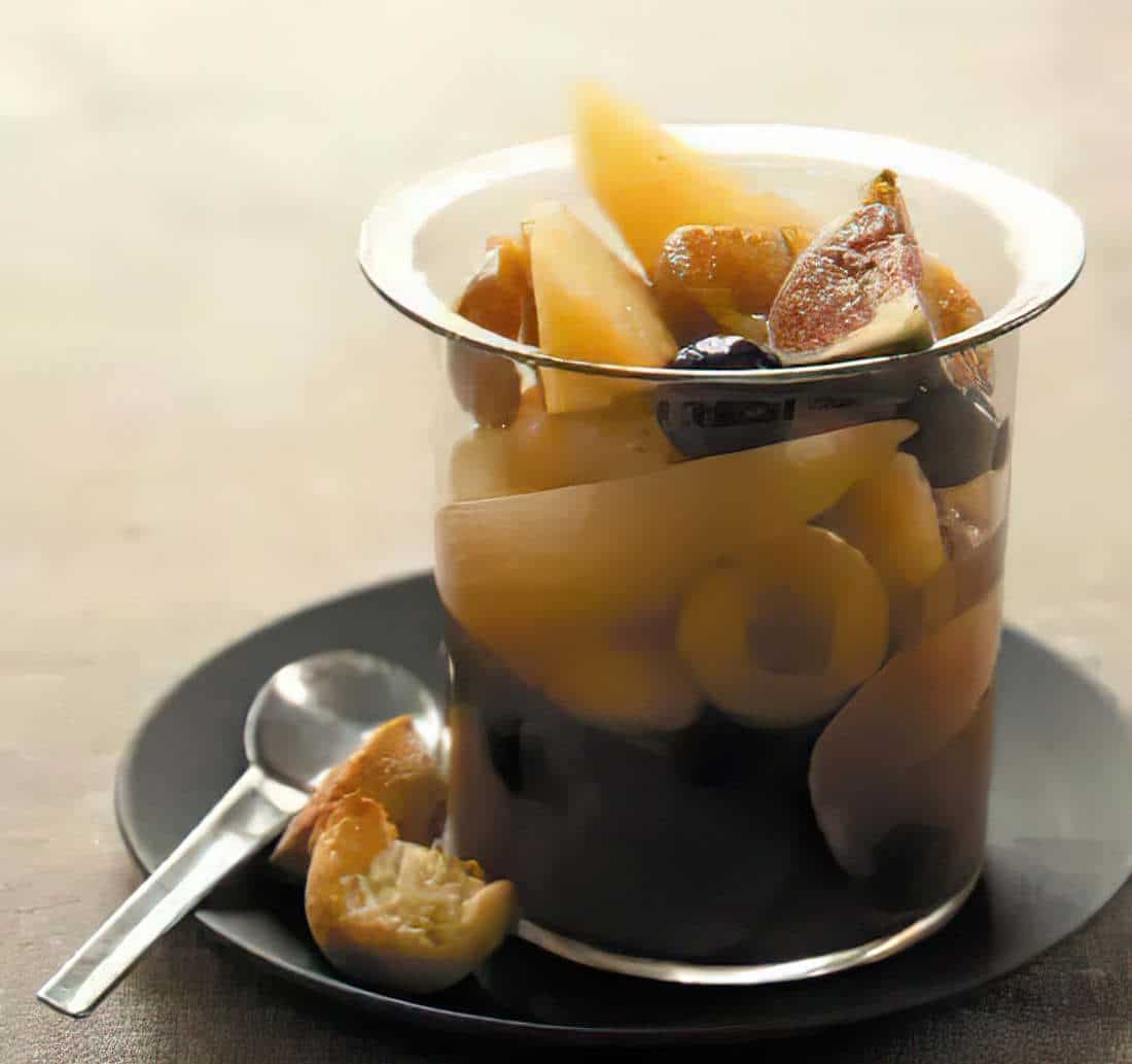 soupe de fruits au cidre