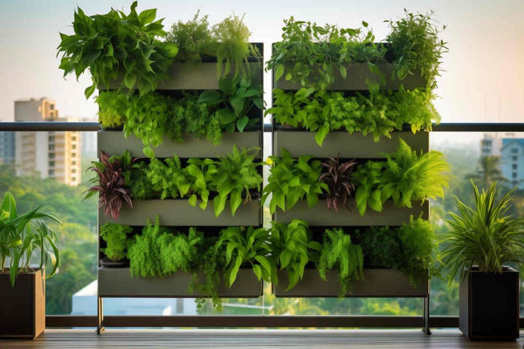 potager et jardin vertical balcon