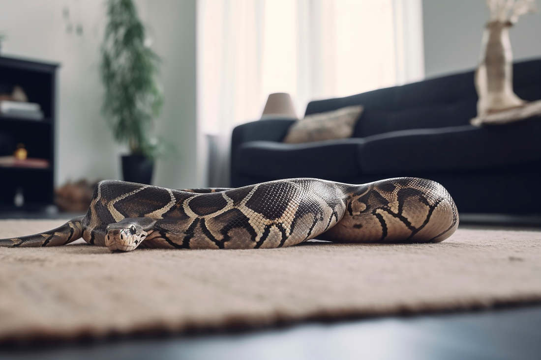 serpent dans une maison