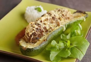 courgette farci reste de viande
