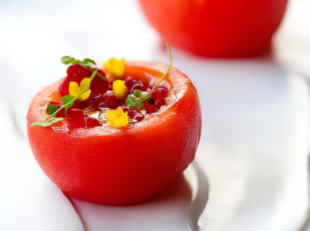 gaspacho tomate framboise