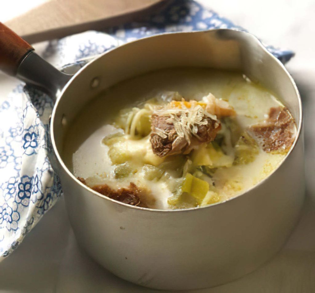 recette soupe campagnarde avec pain lardon legumes