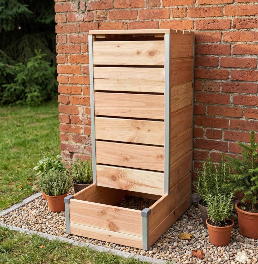 Composteur Design en Bois & Métal