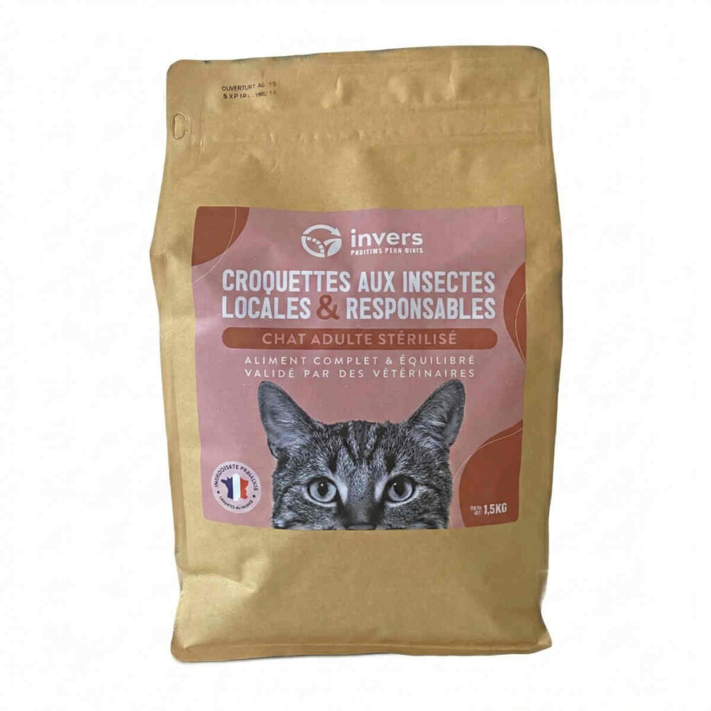Croquettes pour chat insectes 1,5kg