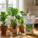 Terreau plante verte
