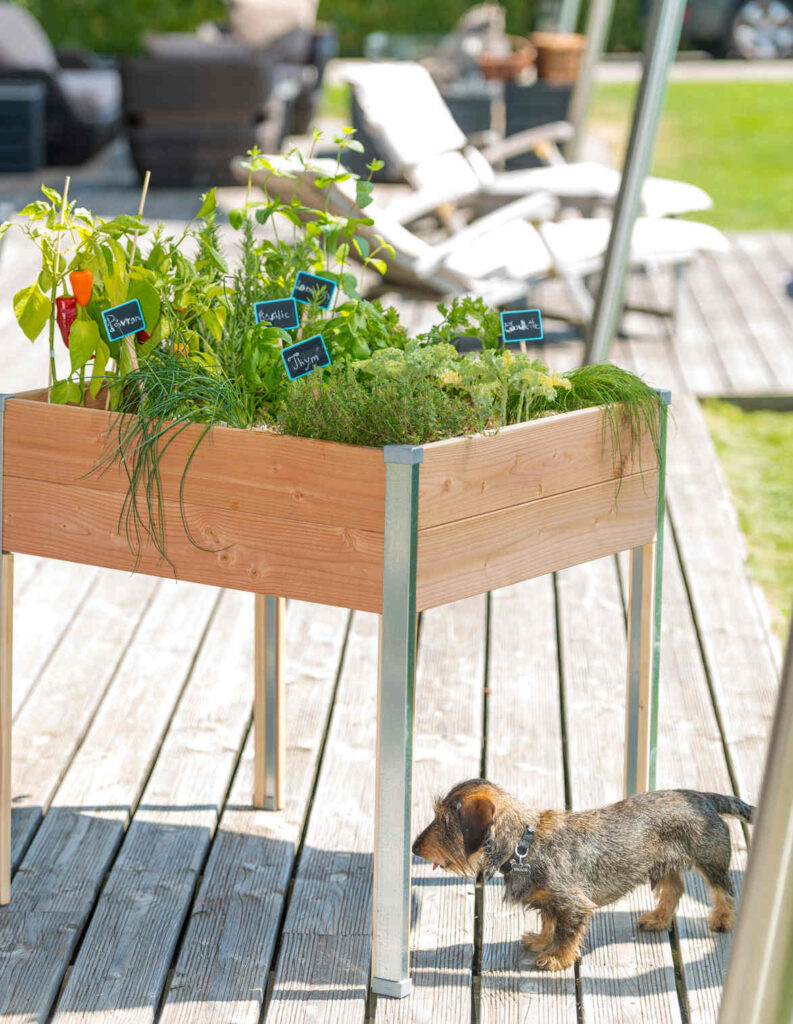bac surélevé pour terrasse et balcon
