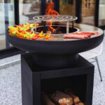 brasero avec grill barbecue