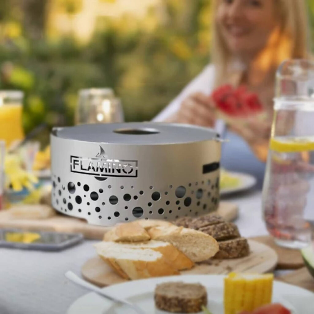 brasero plancha portatif