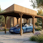 carport bois victor toit couvert