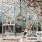 Serre de jardin LAMS Allium 4,90 m² gris anthracite vue d'ensemble