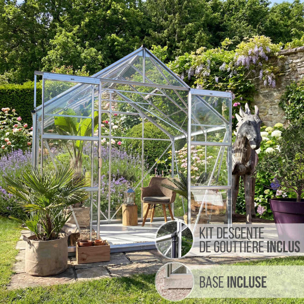 Serre en verre Laurus 4,90 m²