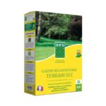 Gazon Regarnissage Terrain Sec - Ray Grass Anglais 100% enrichi engrais organique