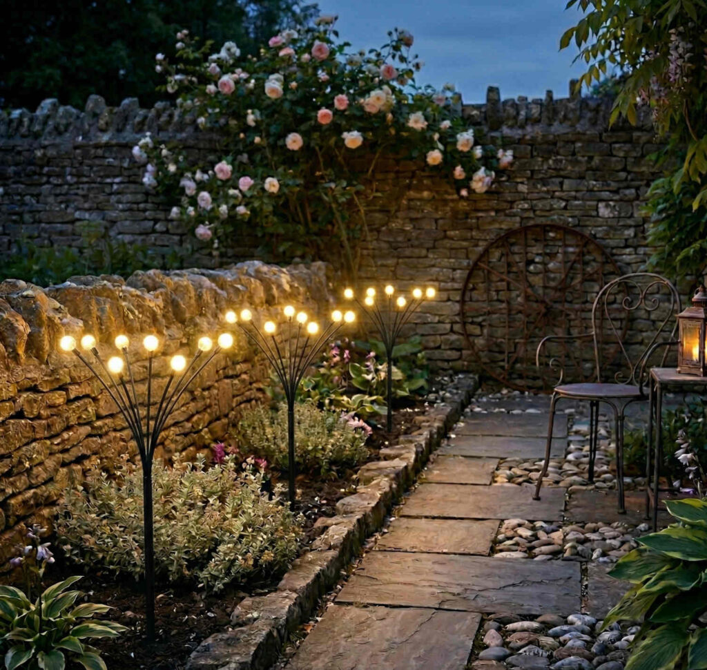 piquet solaire led eclairage jardin