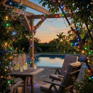 Guirlande LED Solaire 20m - 200 LED Multicolores