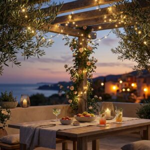 Guirlande LED Solaire 20m - 200 LED Blanc Chaud