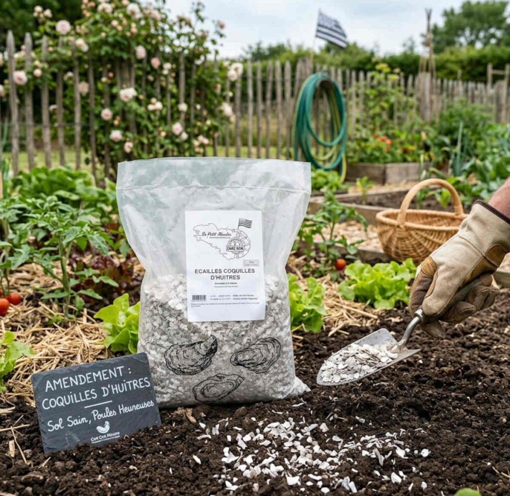 Écailles de Coquilles d’Huîtres Bretagne 5kg – Amendement Naturel pour Jardin 32,80 €