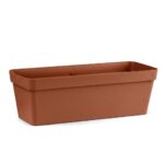 Balconnière Cleo Terra Cotta - Jardinière Design pour Balcon et Terrasse