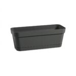 Balconnière Cleo Anthracite - Jardinière avec soucoupe intégrée