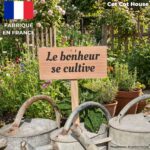 Pancarte en Bois Gravée pour Jardin - Décoration Extérieure Artisanale