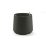 Pot Rond Eve Anthracite - Pot Design avec Réserve d'Eau