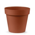 Pot Rond Cleo - Terra Cotta Classique pour Fleurs et Plantes