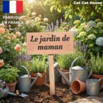 Pancarte en Bois Gravée pour Jardin - Décoration Extérieure Artisanale