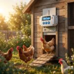 Portier Automatique PREMIUM pour Poulailler - Détection Solaire et Sécurité Renard