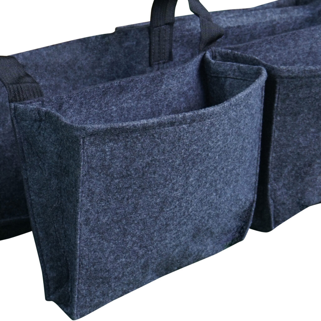 Balconnière 4 sacs gris en feutre géotextile - Bag 4 Plant