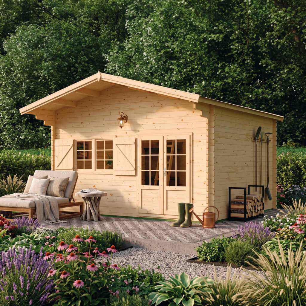 chalet de jardin JASMIN DUPLEX abri bois