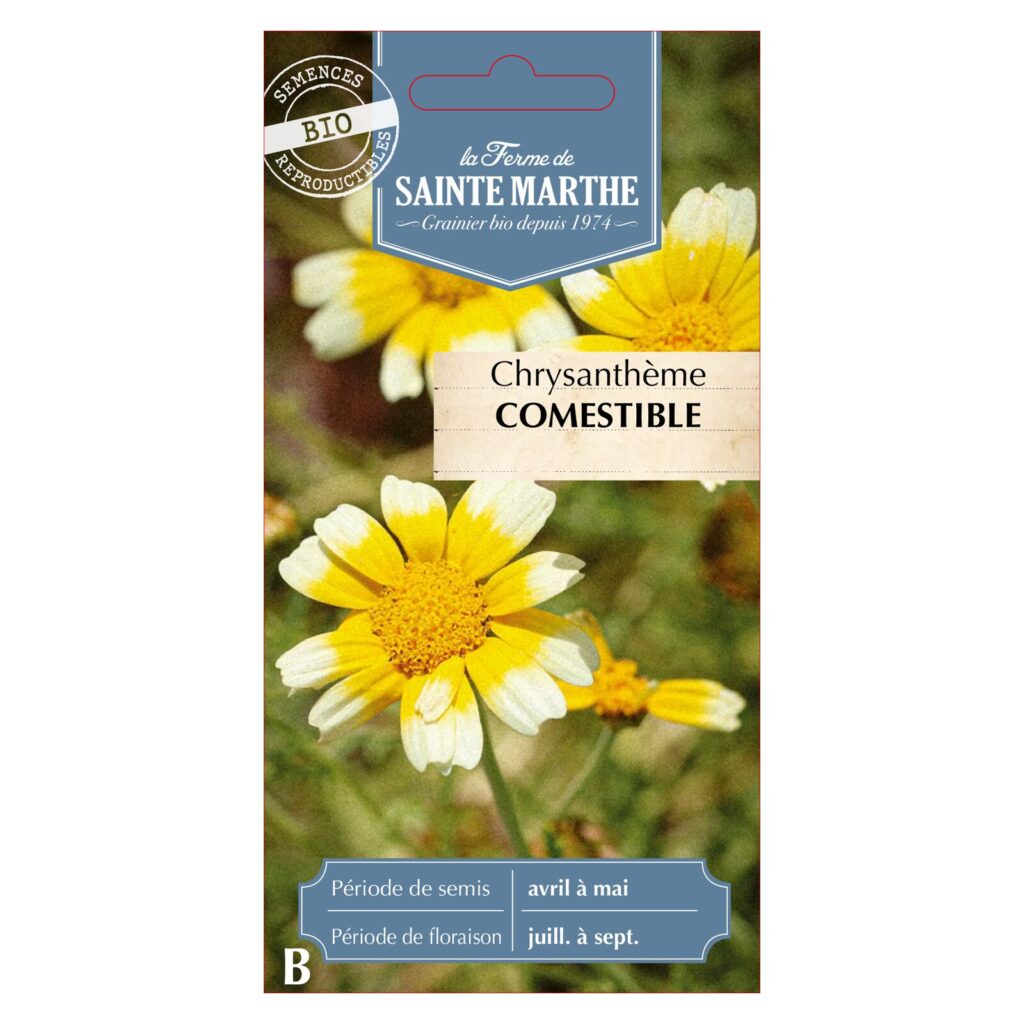 CHRYSANTHÈME Comestible - 250 graines bio — sachet recto
