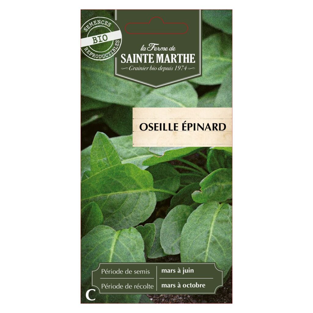 Oseille Épinard (Épinard Perpétuel) - 500 graines bio — sachet recto