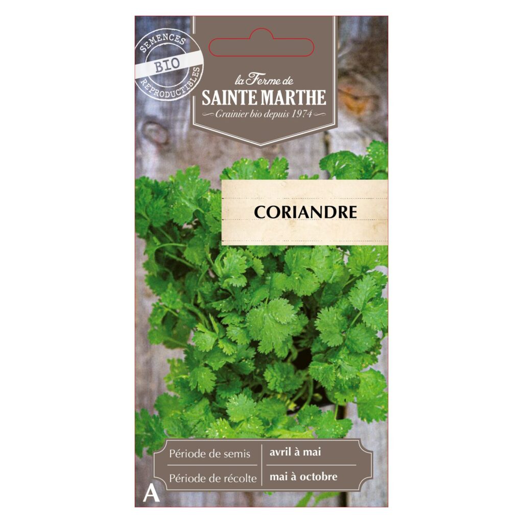 Coriandre - 200 graines bio — sachet recto