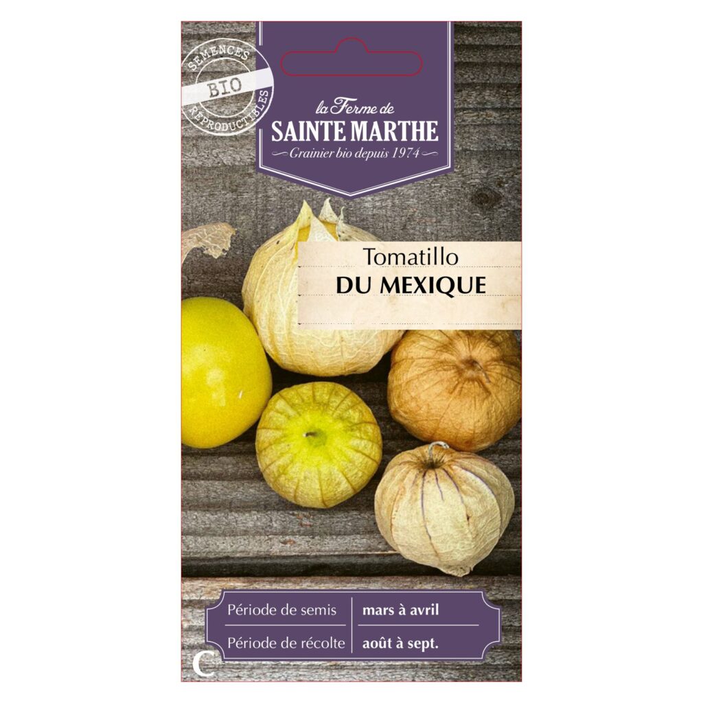 Tomatillo du Mexique - 30 graines bio — sachet recto