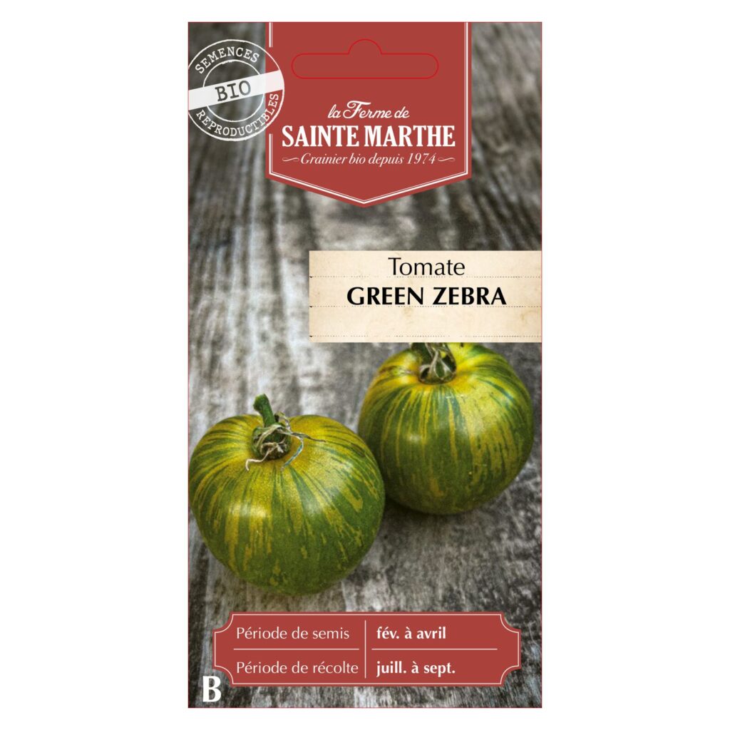 TOMATE Green Zebra - 30 graines bio — sachet recto