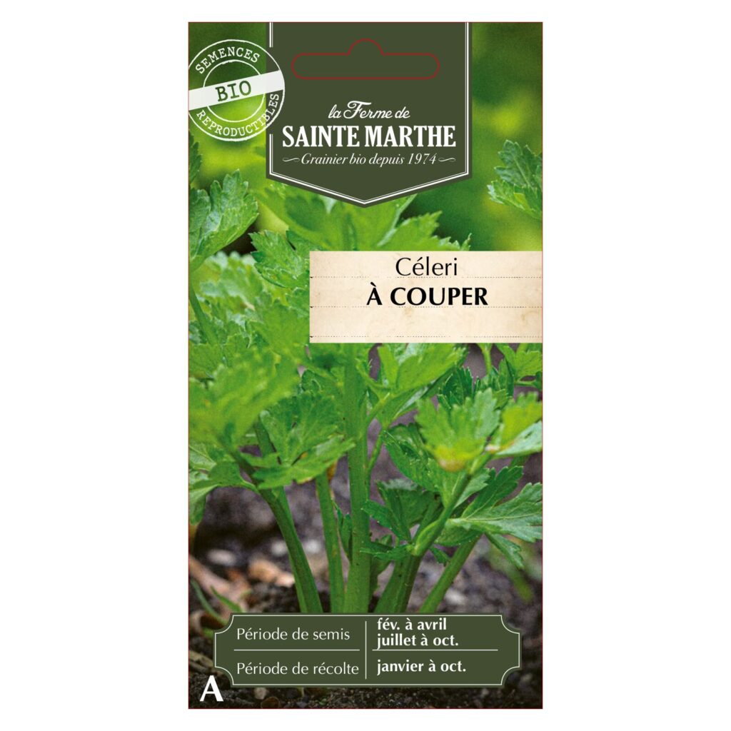 CÉLERI-BRANCHE, Céleri à Couper - 500 graines bio — sachet recto