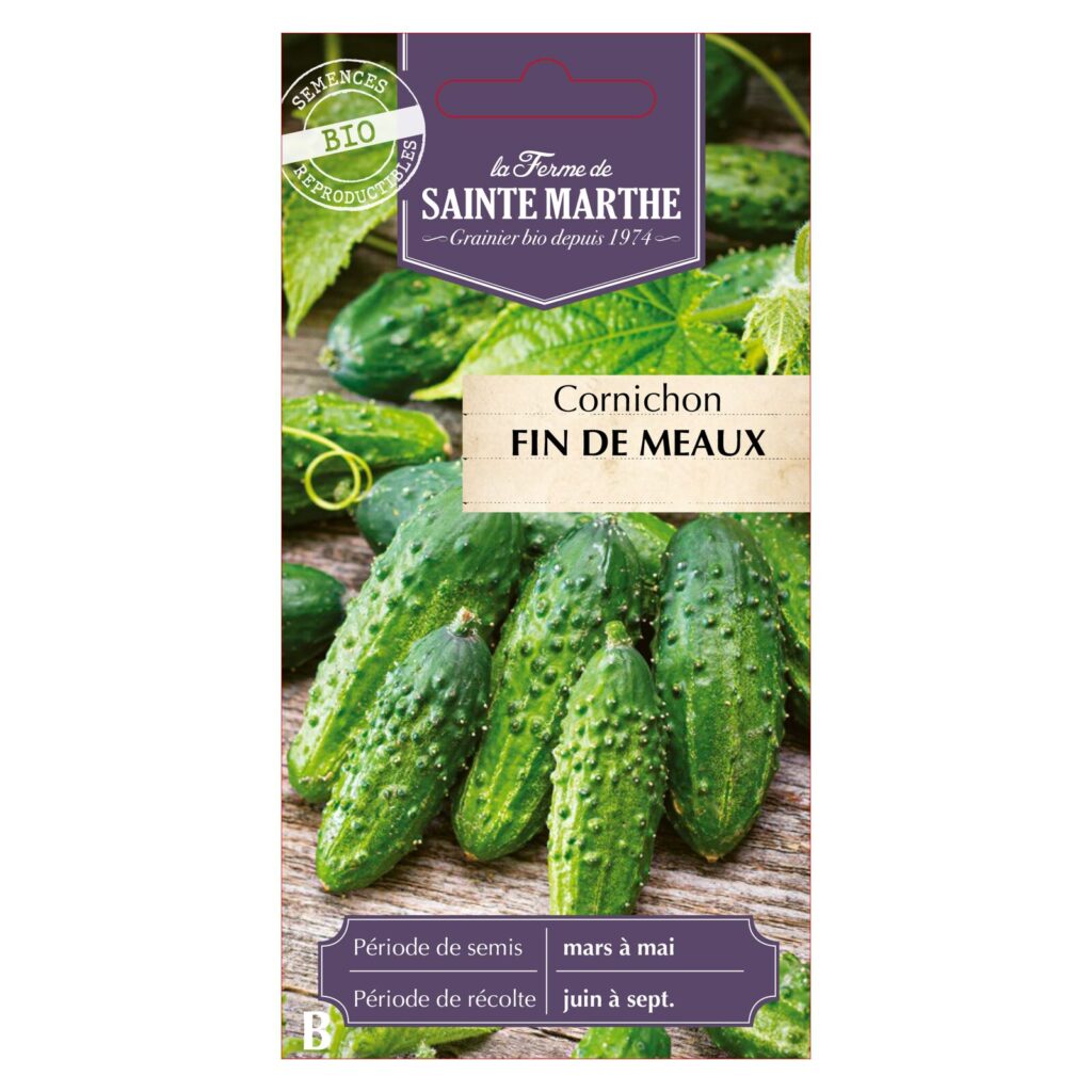 CORNICHON Fin de Meaux - 15 graines bio — sachet recto