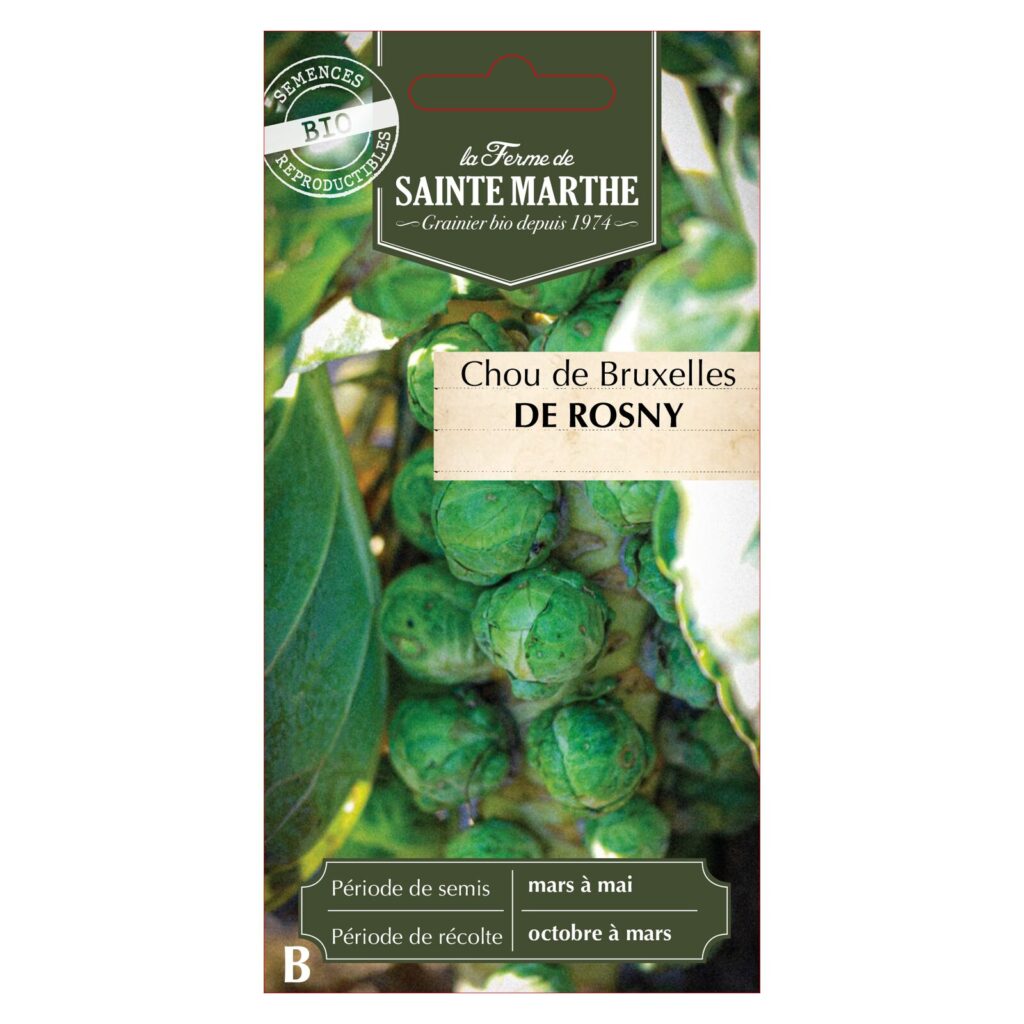 Chou de Bruxelles de Rosny - 50 graines bio — sachet recto