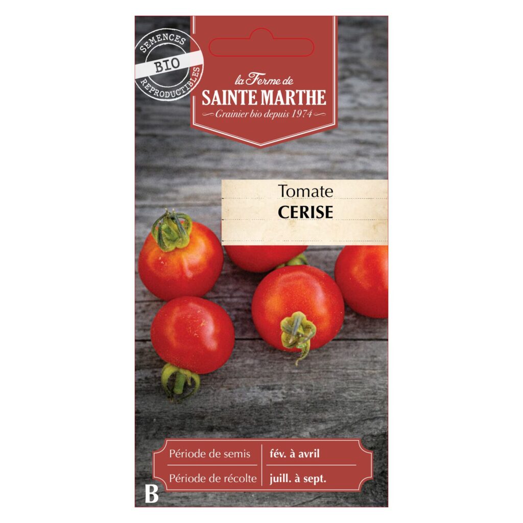 Tomate CERISE - 30 graines bio — sachet recto
