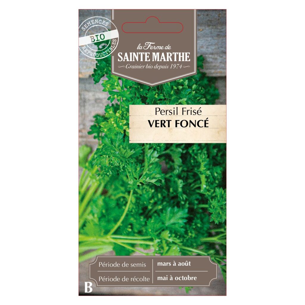 PERSIL FRISE Vert Foncé - 1000 graines bio — sachet recto