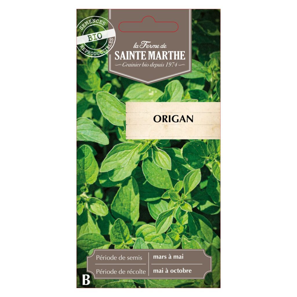 Origan - 250 graines bio — sachet recto
