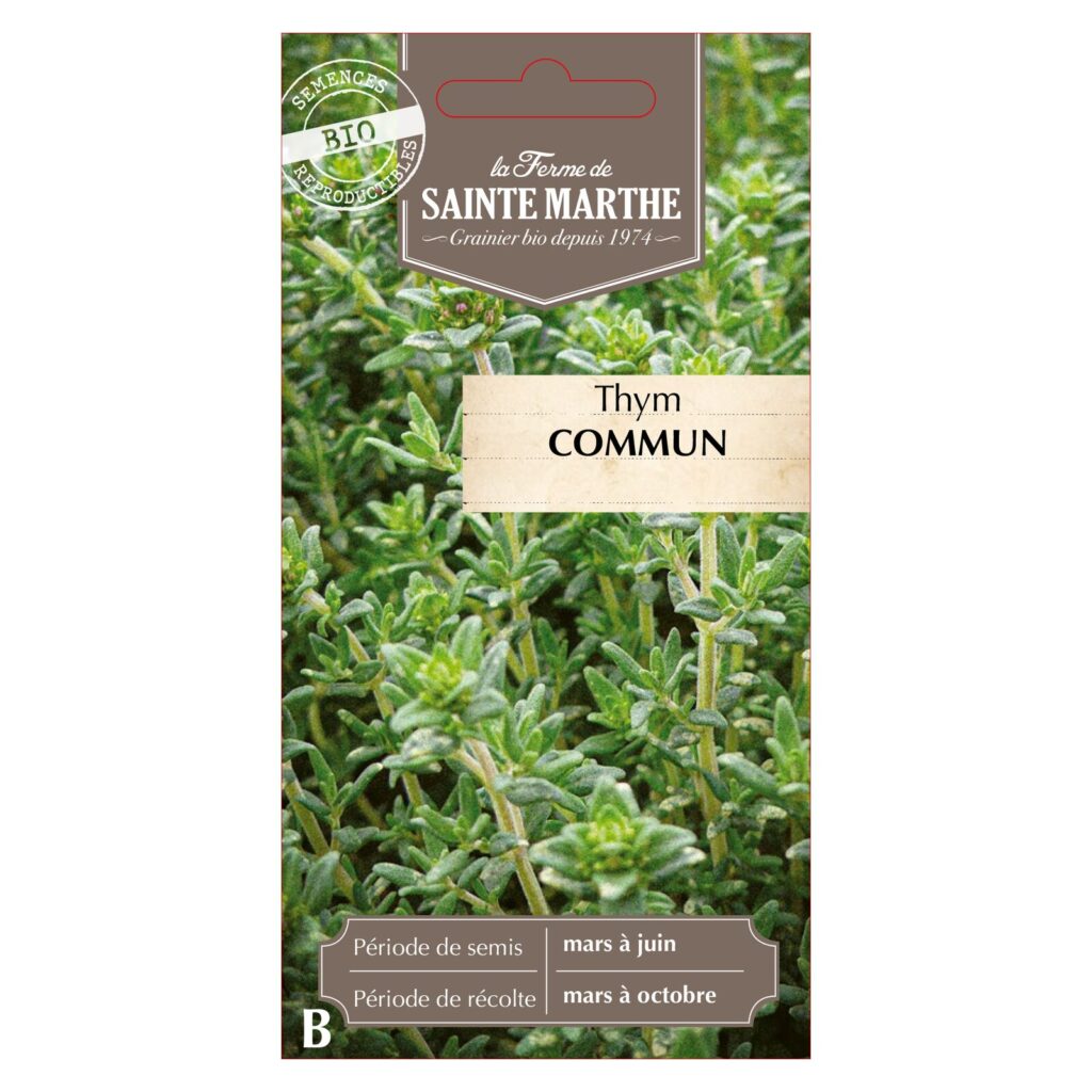 THYM Commun - 1000 graines bio — sachet recto