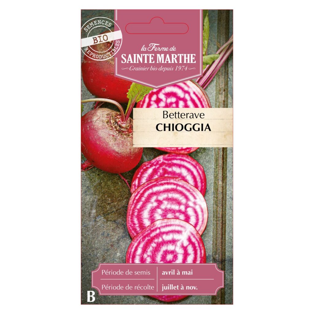 BETTERAVE Chioggia - 150 graines bio — sachet recto